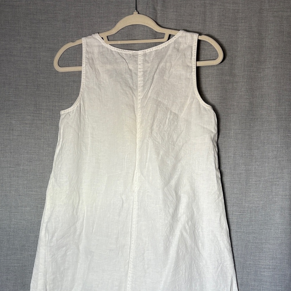 J. Jill - White Sleeveless Linen Dress - NWOT - size S - Picture 9 of 12